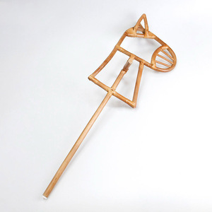 Natural Wooden Rattan <b>Hobby</b> <b>Horse</b> Stick Stable Wood Easy Ride <b>Jumping</b> <b>Horses</b> With Classic Design - Product Image 2