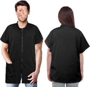 Veste de coiffure pour salon de coiffure, veste zippée pour toilettage de chiens et d'animaux - Product Image 2