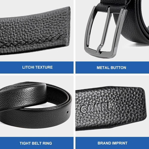 Ceinture en cuir classique, accessoire quotidien, ceinture en cuir tendance, ceinture élégante décontractée, ceinture en cuir pour la taille - Product Image 4