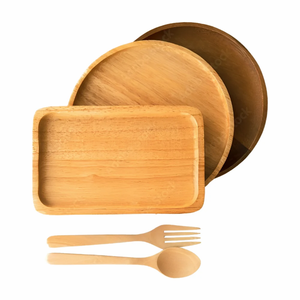 Plat rond et assiettes en bois de manguier personnalisés FAIZA CRAFT, style classique, finition polie, fabriqués à Uttar Pradesh, sûrs pour toutes les occasions - Product Image 6
