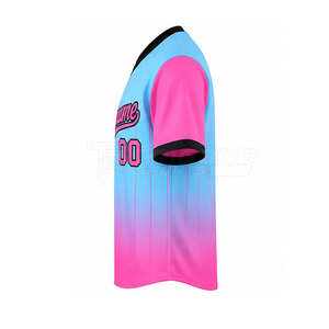 Camiseta Deportiva de Béisbol para Hombre al por Mayor, Cuello en V, 100% Poliéster, Tela Cómoda y Ligera, Opciones de Impresión Personalizadas - Product Image 3