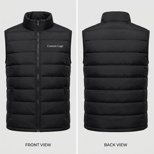 Chaleco de plumón para hombre con aislamiento ligero, protección térmica, tejido exterior duradero, ajuste cómodo y diseño sin mangas. - Product Image 6