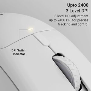 Ratón Inalámbrico Recargable de Modo Dual 2.4GHz + BT, Sensor Óptico PAW3395, 2400 DPI, 6 Botones Programables, Diseño Ergonómico, RGB - Product Image 3