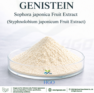 โรงงาน HGO จัดจำหน่ายโดยตรง เจนิสทีนบริสุทธิ์จากธรรมชาติ 90% CAS 446-72-0 สารสกัดจากผลโซโฟรา ญี่ปุ่น - Product Image 1