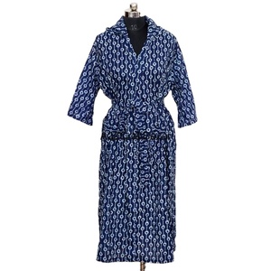 Túnica Floral para mujer, vestido de algodón étnico indio tradicional con mano transpirable, diseño estampado Jaipur, ropa de fiesta Sexy - Product Image 1