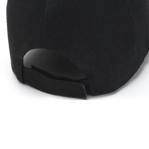 Casquettes de camionneur classiques réglables noires avec broderie, légères en polyester, taille unique 56-58 cm, pour la plage et les activités de plein air - Product Image 5