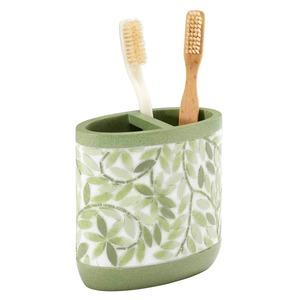 Juego de Accesorios de Baño con Estampado de Hojas Verdes, Perfecto para un Estilo Fresco y Decoración del Hogar Inspirada en la Naturaleza, Venta al por Mayor desde India - Product Image 3