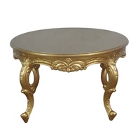 Table basse de salon classique Reproduction antique Table à thé Table centrale ovale conçue pour les meubles de maison de Style baroque