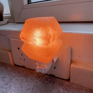 Eco-Friendly Himalayan Pink Salt Lamp Wall <b>Light</b> High Incandescent <b>Bulbs</b> <b>Night</b> <b>Light</b> US/EU Plug Mini Hand Carved Love Feng Shui - Product Image 2