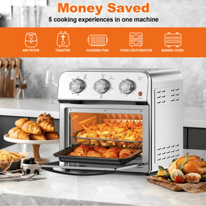 Horno Freidora de Aire Multifuncional Doméstico de Gran Capacidad de 13 Cuartos con Ciclo de Aire Caliente de 360 Grados y Horno Combinado para Pizza de 13 Pulgadas - Product Image 5