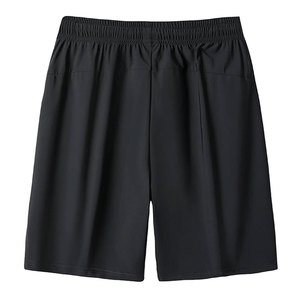 Ensemble de t-shirts sportifs d'été pour hommes, noir, à séchage rapide, col rond, manches courtes, avec short en mesh, 2 pièces, vêtements de sport - Product Image 6
