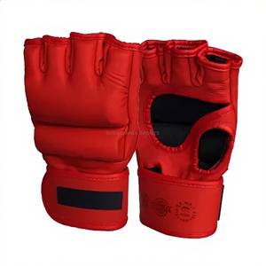 Gants de boxe MMA professionnels en cuir avec doublure intérieure épaissie pour fermeture – Légers, respirants, séchage rapide, unisexe - Product Image 3