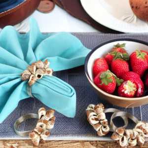 แหวนผ้าเช็ดปากเปลือกวัวทำมืออินเดียสำหรับร้านอาหารใช้ในครัวบ้านโต๊ะรับประทานอาหารวัตถุประสงค์ขายส่ง - Product Image 1