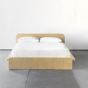 เตียงไม้สักแท้สุดหรู ทนทาน เฟอร์นิเจอร์ห้องนอนดีไซน์ทันสมัย โครงเตียงสำหรับโครงการโรงแรมและรีสอร์ท - Product Image 1