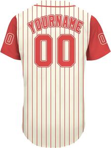 ออกแบบโลโก้ตามสั่ง เสื้อเบสบอลพิมพ์ลายแฟชั่น เสื้อซอฟต์บอล ชุดกีฬา ชุดออกกำลังกาย ชุดแอคทีฟแวร์สำหรับผู้ชาย - Product Image 4