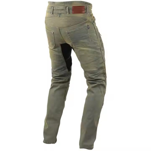 Men's Sustainable Denim <b>Pants</b> Straight Mid Brand High Street Purple Wash Distressed Tag Pattern Wholesale <b>Black</b> Blue Jeans - Product Image 4