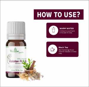 Gotas de Extracto de Raíz de Valeriana Wild Palm de Wellbe, 10 ml |   Extracto Líquido Herbal Natural de Grado Alimenticio para la Relajación y el Sueño - Product Image 5