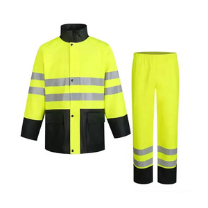 Safety Workwear Industrial Use High Visibility Reflective <b>Work</b> Suit Mens Construction Safety Workwear Industrial Jacket and <b>Pant</b> - Product Image 1