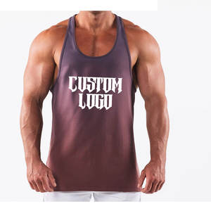 Camisetas Deportivas Casuales para Hombre, 100% Algodón, Secado Rápido, Camiseta sin Mangas para Gimnasio, Chaleco Deportivo con Logotipo Personalizado - Product Image 1