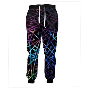 Vêtements de sport pour hommes, noirs, avec bandes latérales camouflage bleues, taille haute, séchage rapide, légers, taille élastique, vêtements de sport d'été - Product Image 2