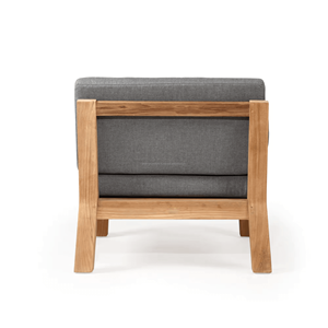 Juego de muebles de exterior de madera de teca minimalista moderno con cojín extraíble para Patio, jardín, villa, sala de estar, patio, uso en Hotel - Product Image 4