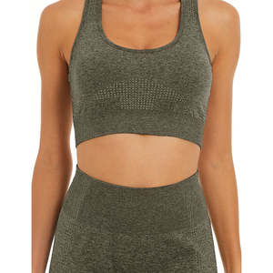 Ensemble de yoga d'été pour femmes, ensembles de sport sans couture, soutien-gorge sexy, short taille haute, tenues de yoga, ensemble 2 pièces pour femmes, ensembles pour femmes - Product Image 2