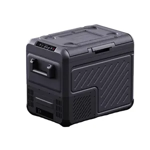 Outdoor Camping Overlanding Dual-zone Freezer Refrigerator Portable Car Fridge Black Compressor 60W Offroad TOYOTA TRUCK 45L