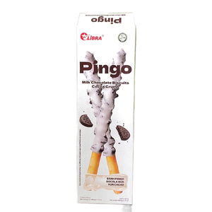 VIETNAMESE <b>BISCUITS</b> PINGO MILK CHOCOLATE COCOA CRUMB STICK 49.5G - Product Image 1