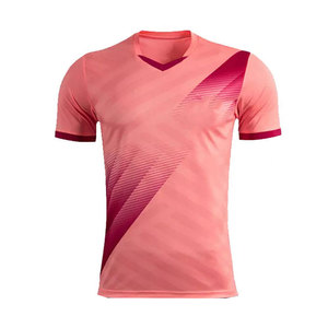 Camiseta de Fútbol Rosa para Hombre, Sublimada, de Poliéster, Secado Rápido, para Entrenamiento, Club, Equipo, Manga Corta, Ropa Deportiva - Product Image 1