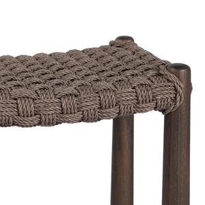 Chaise de bar contemporaine en rotin naturel avec siège à motif tressé et structure robuste pour café, bistrot et mobilier de bar - Product Image 5