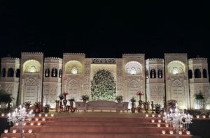 เวทีงานแต่งงานแบบอินเดีย/ซุ้มโบโฮ/มณฑปงานแต่งงานแบบราชวงศ์ ผลิตจากวัสดุไฟเบอร์ผสมเหล็ก ทนทาน เป็นมิตรกับสิ่งแวดล้อม เหมาะสำหรับใช้งานกลางแจ้ง - Product Image 2