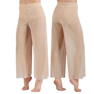 Pantalon large en maille pour femme, personnalisé, avec tissu doux et respirant, idéal pour le streetwear ou la détente - Product Image 4