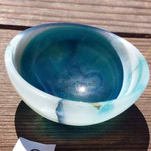 Bol à salade de luxe en résine bleue, vaisselle écologique, compatible lave-vaisselle, léger, idéal pour la maison, l'hôtel, le restaurant, les fêtes - Product Image 6