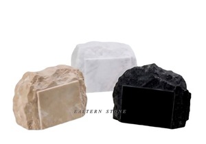 Plaque commémorative en marbre onyx gravée sur mesure, plaque nominative personnalisée en pierre naturelle pour marbre tombal, hommage funéraire - Product Image 2