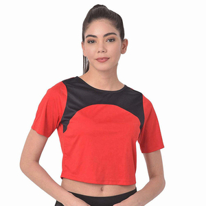 Wholesale Price Women's Loose Summer <b>Crop</b> <b>Top</b> T-Shirt with Digital Printing Customized 100% Cotton Breathable OEM Size - Product Image 1
