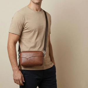 Bolso de mano hecho a mano de cuero de grano completo con múltiples compartimentos y diseño de cremallera de alta calidad para negocios a un precio razonable. - Product Image 6
