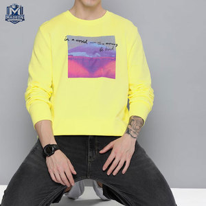 เสื้อสเวตเชิ้ตผ้าคอตตอนผสมขายดีที่สุด สกรีนโลโก้ได้ แขนยาว ผู้ชาย สีตามสั่ง ทรงเข้ารูป - Product Image 3