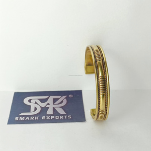 Bijoux unisexes en cuivre, bracelets et bracelets de l'usine d'Idnia, accessoire de mode plaqué or, vente en gros - Product Image 6