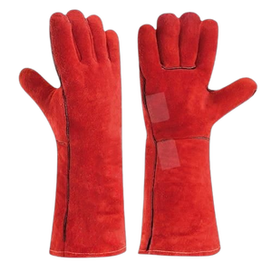 Guantes de Seguridad Industriales de Cuero Vacuno, Resistentes al Calor, con Parches de Cuero Reforzado para Soldadura - Product Image 6