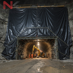 Bâche de protection renforcée pour travaux de construction de tunnels et utilisation sur chantier - Product Image 3
