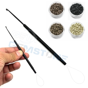 2 In 1 Professional Hair Extension Pulling <b>Hook</b> & Loop <b>Tool</b> | Micro Ring & Nano Bead Hair Extension Installation <b>Tool</b> - Product Image 4