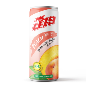 น้ำพีช 250 มล. พร้อมเนื้อผลไม้ น้ำผลไม้ธรรมชาติ รับผลิตแบบ OEM ODM แบรนด์ส่วนตัว ผู้ผลิตเครื่องดื่ม - Product Image 1