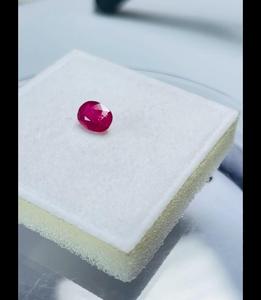 Rubis naturel certifié IGI, taille ovale, 1,56 carats, 7,98*6,01*3,82 mm, couleur rouge premium, lustre excellent, pierre précieuse de collection pour bijoux - Product Image 2
