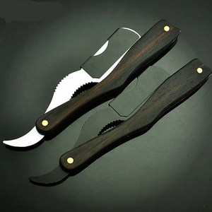 Navaja de Afeitar Recta de Acero de Damasco, Navaja de Afeitar Profesional para Barbería, Hoja de Espiga Completa, Navaja Manual Hecha a Mano con Estuche - Product Image 4