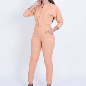 Medical Scrubs Nursing Women Knitted 100% Cotton Breathable Quick-drying Hospital Uniform Sets Joggers <b>Cheap</b> Price OEM - Product Image 6