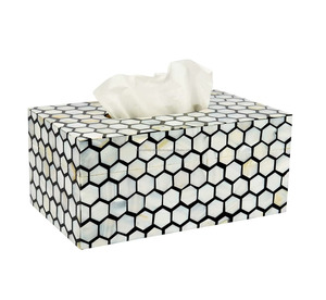 Caja de pañuelos decorativa rectangular de la mejor calidad para sala de estar y oficina, estilo elegante, disponible al mejor precio. - Product Image 1