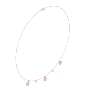 Collar Minimalista con Diamante Ovalado Natural Certificado por IGI, Chapado en Oro Rosa, Oro Amarillo y Oro Blanco, para Uso Diario de Mujeres - Product Image 1