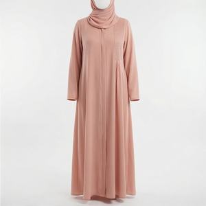 Elegante Abaya para Mujer 2025, Color Personalizado, Largo hasta el Suelo, Poliéster de Alta Calidad, Servicio OEM, Gran Venta, Precio Bajo - Product Image 1