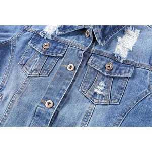 Chaqueta vaquera para mujer, auténtica, hecha con tela vaquera duradera de primera calidad, diseñada para un estilo casual moderno. - Product Image 5