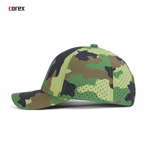 Gorra de Béisbol Deportiva de 5 Paneles con Corte Láser de Camuflaje, Transpirable e Impermeable, Ajustable, Unisex, para Viajes, Aire Libre, Primavera y Verano, Casual - Product Image 3